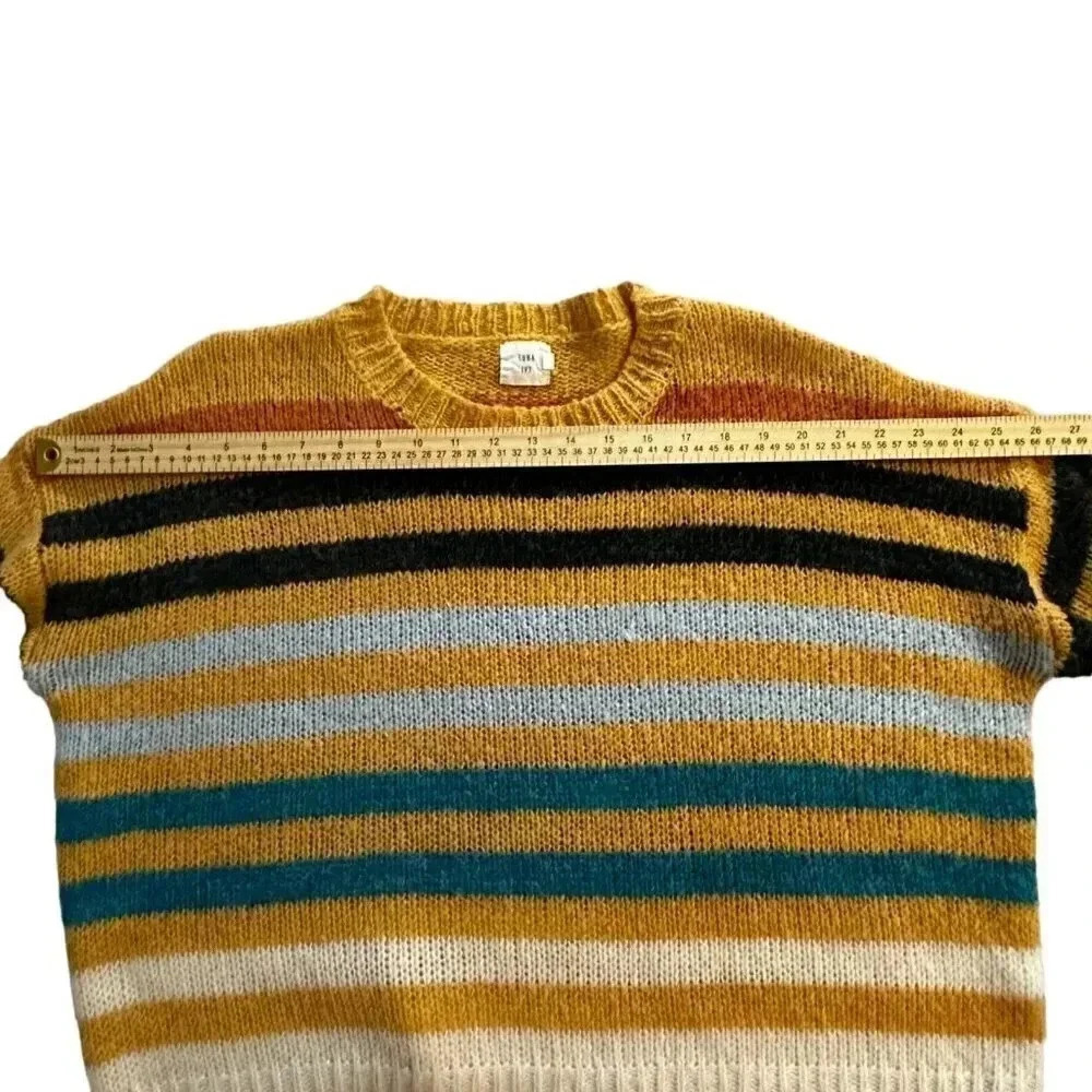 Luna Ivy striped sweater women's size M/L multi-colored - Picture 7 of 11